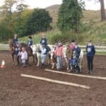 Children and Parents at highland Horse Fun with Ponies