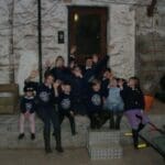 Children group at highland horse fun