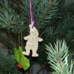 homemade christmas decorations hanging on Christmas Tree