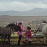 Pink Day people gathering together with the horses in support