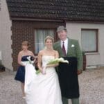 Bride with Ruairidh before wedding