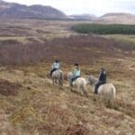 horse trekkign to Loch Gynack