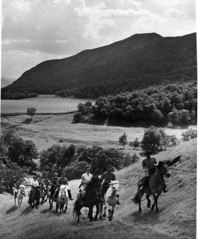 old Horse Trekking history photo in the highlands