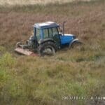 Service tractor at work at HHF