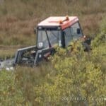 Service tractor at work at HHF
