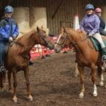 women on horses